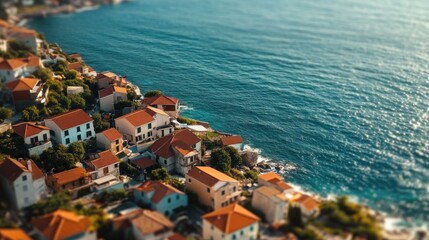 Coastal Village Aerial View