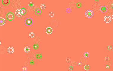 Light Pink, Green vector template with circles.