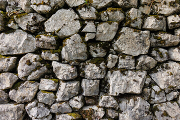 Stone grey old wall background 