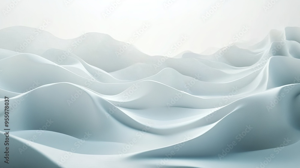 Poster clean and minimal abstract white background with soft textures and gentle gradients, creating a calm
