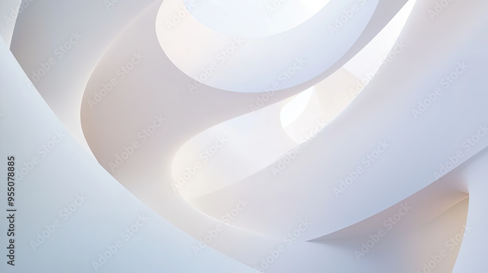 Poster minimalistic abstract white background with subtle gradients and smooth transitions.