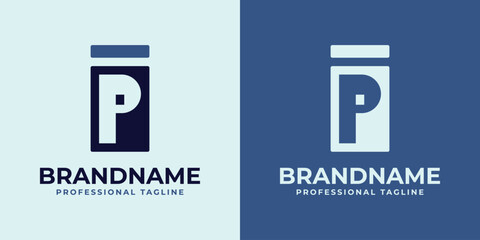 Letters IP Monogram Logo, suitable for any business with PI or IP initials