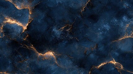 Seamless marble texture in dark navy with subtle bronze veins, [Abstract Background Marble], [Modern and luxurious]