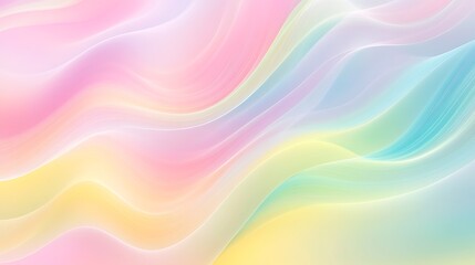 Soft and Dreamy Pastel Waves Creating a Serene and Calming Atmosphere
