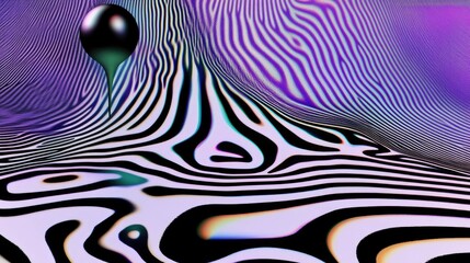 An abstract journey through swirling lines and hypnotic patterns igniting creativity in a vibrant landscape of color and shape, mesmerizing the viewer in a captivating dreamlike realm