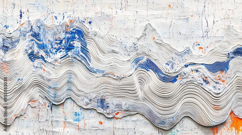 Poster a mesmerizing wave of textures and colors flows across a canvas, capturing the essence of an abstrac