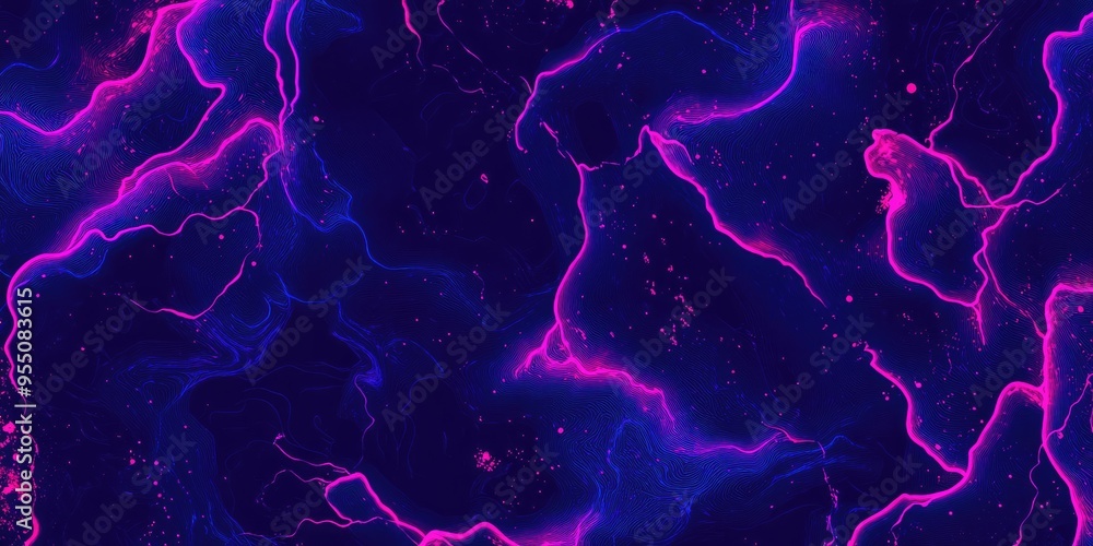Poster a mesmerizing display of swirling neon patterns fills the canvas with electric energy, transporting 
