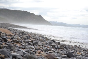 Playa Brumada de piedras