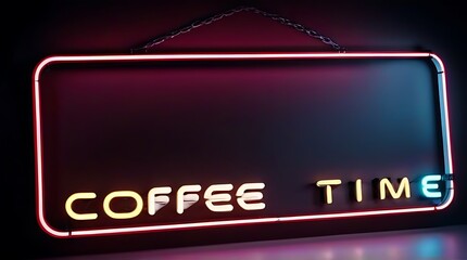 neon sign time ideal wall decoration cafes