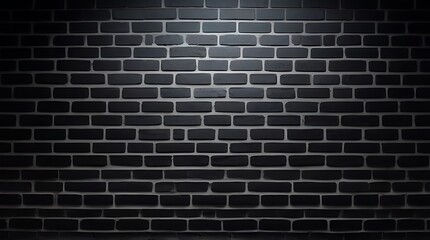 panoramic black brick wall background perfect layout decorations