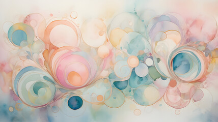 abstract watercolor background, ai generated
