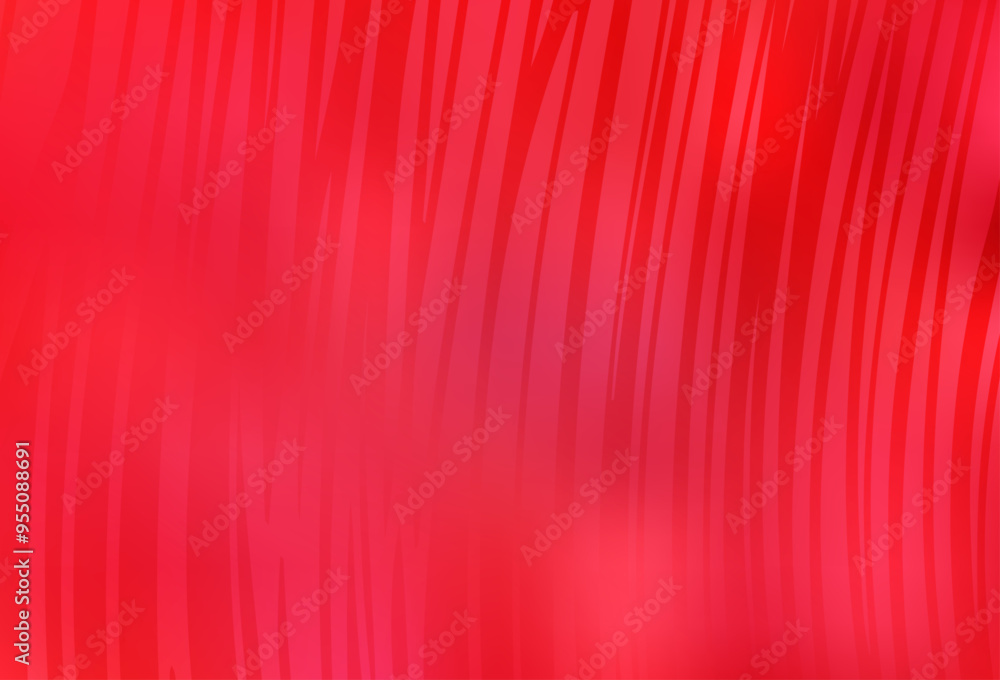 Poster light red vector layout with wry lines.