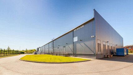 Network servers in a data center. Tier III carrier neutral data center. Server rooms.