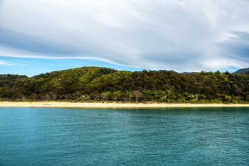 Coastal landscape in the Abel Tasman National Park, New Zealand