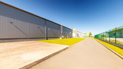 Network servers in a data center. Tier III carrier neutral data center. Server rooms.