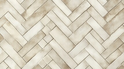 Elegant herringbone tile pattern in neutral shades, creating a timeless and refined background