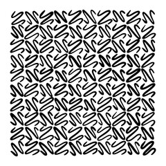 Abstract black and white scribble pattern design