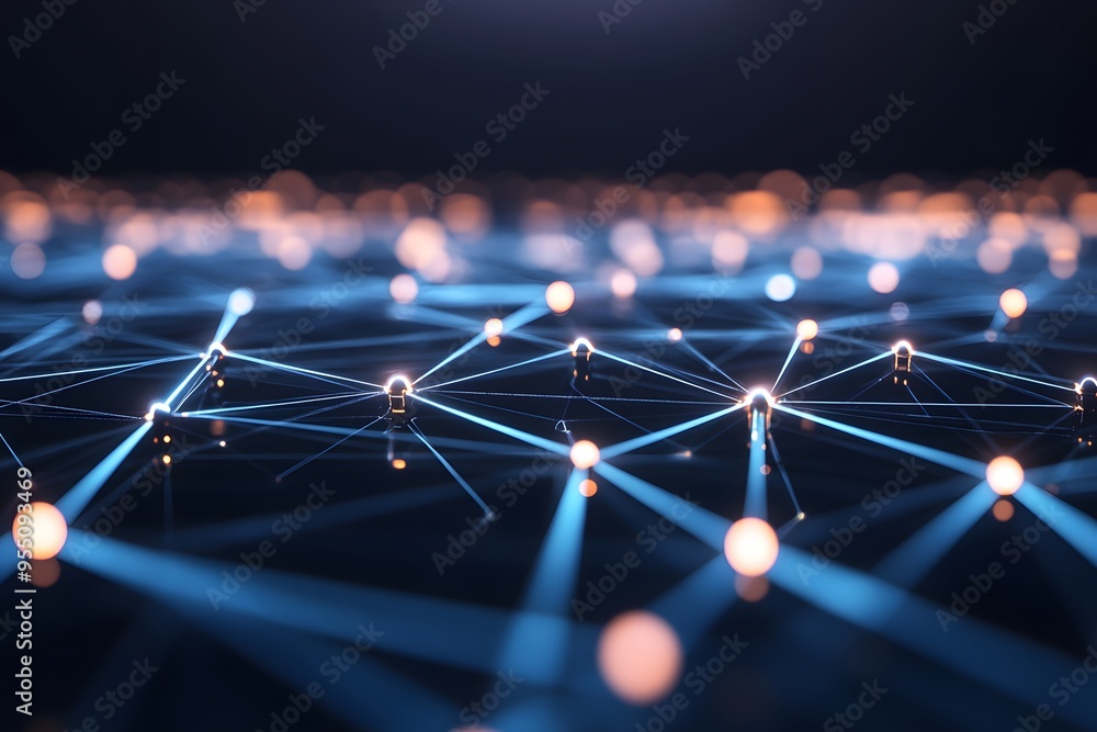 Poster abstract network connection