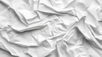 Obraz premium A white piece of paper with a lot of wrinkles
