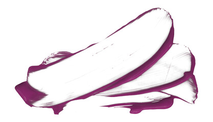Separate dark purple broken brush strokes on transparent background.