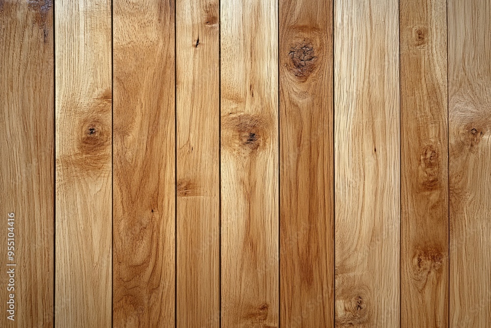 Poster sunlight falling on hardwood floor creating warm pattern