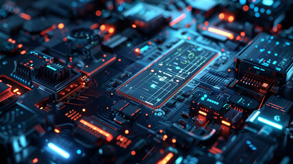 Obraz premium electronic circuit board