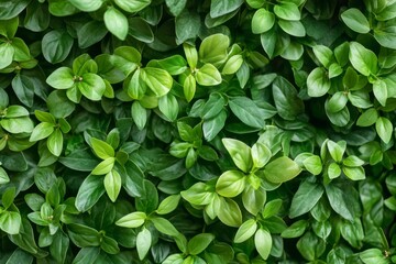 Closeup shot of green leaves, forming a natural background.