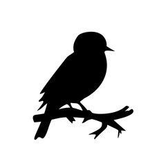 Bird silhouette vector art design