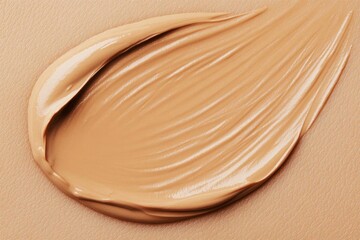 Foundation spreading smoothly across the skin, close-up, perfect coverage, skin perfection, makeup texture
