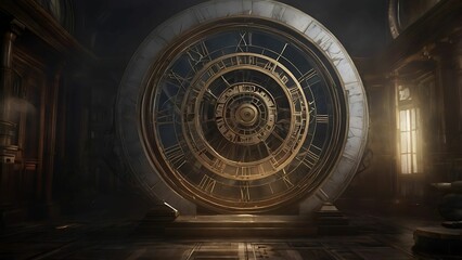 Obraz premium Surreal Astrolabe Vortex