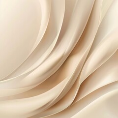 Cream Colored Silk Fabric Draped and Flowing