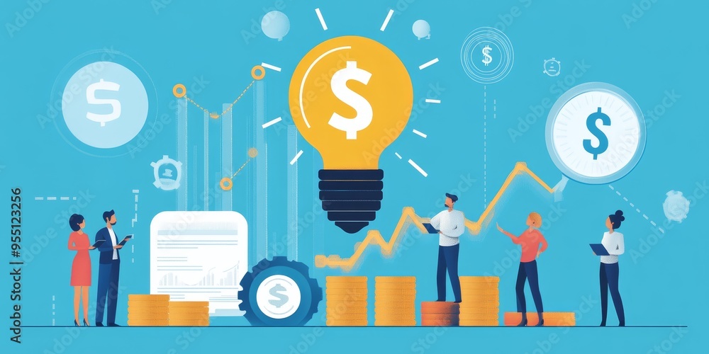 Poster infographic showing effective investment techniques for individuals with clear visual representation