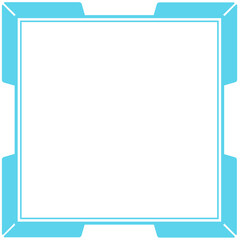 line square frame and corner design