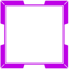 line square frame and corner design