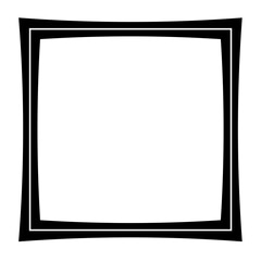 line square curve frame