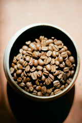 Coffee bean in ceramic.