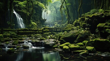 Fototapeta premium waterfall in the forest