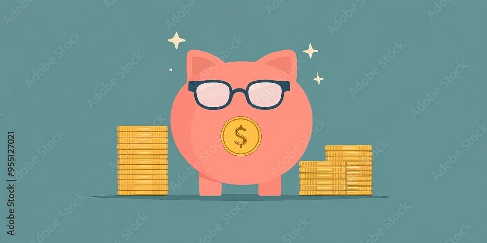 Fototapete infographic showing effective personal savings techniques with clear visual representation and pract