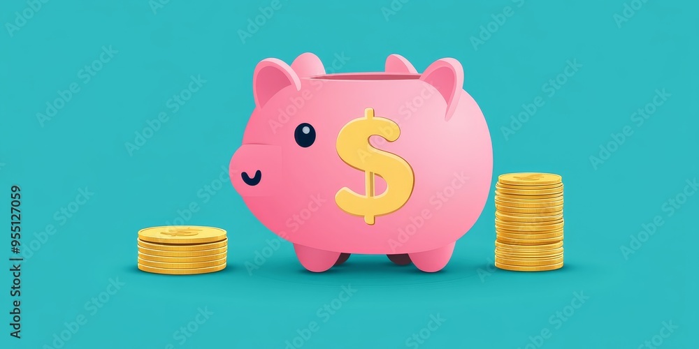 Poster Infographic showing effective personal savings techniques with clear visual representation and practical advice educational and engaging