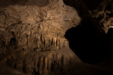 inside the Nerja caves in Malaga, Spain