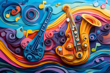 Music pictures full of musical instruments