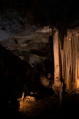 inside the Nerja caves in Malaga, Spain