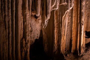 inside the Nerja caves in Malaga, Spain