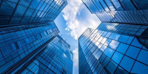 Fototapeta premium Financial institution implementing advanced risk management measures with cutting-edge technology professional and reliable
