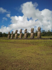 Moais Ahu Easter Island Rapa Nui