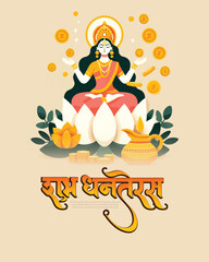 Happy dhanteras social media post template 