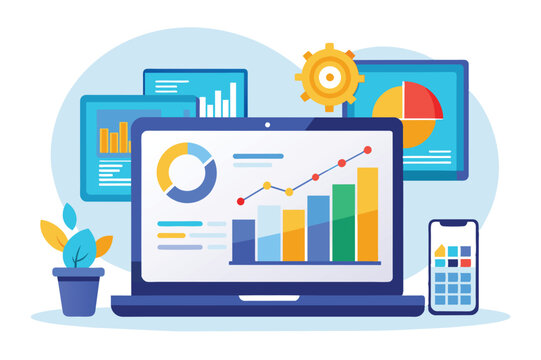 A guide on selecting suitable accounting software for businesses, emphasizing online data analysis features and benefits.