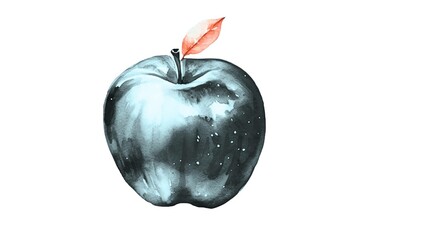  black and wite apple