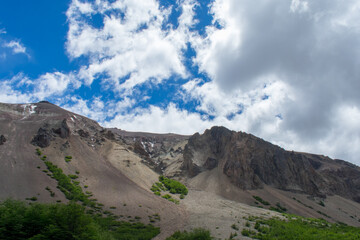 Mountain sides south of Chile
