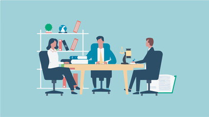 Business Meeting Law Consultation Legal Advice Lawyer Client Office Desk Negotiation Contract Agreement Professional Services Justice Courtroom Law Firm Legal Proceedings Litigation Advocacy Counsel